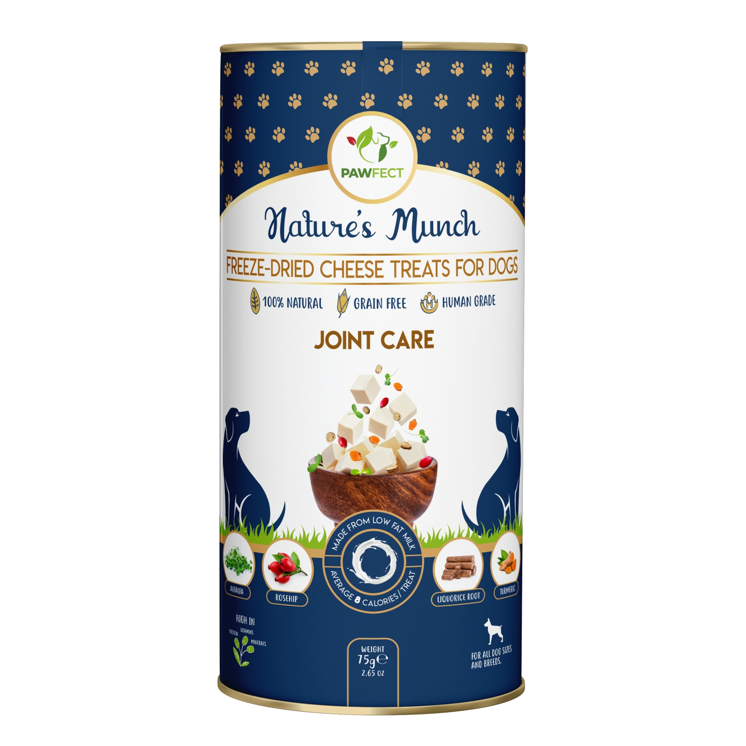Functionele Freeze Dried hondensnack Gewricht Verzorging 75 gr. productfoto