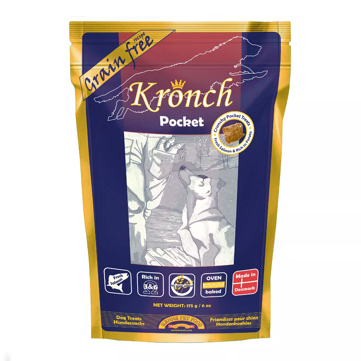 Lakse Kronch "Pocket" Zalmsnacks 100% zalm - Afbeelding 2