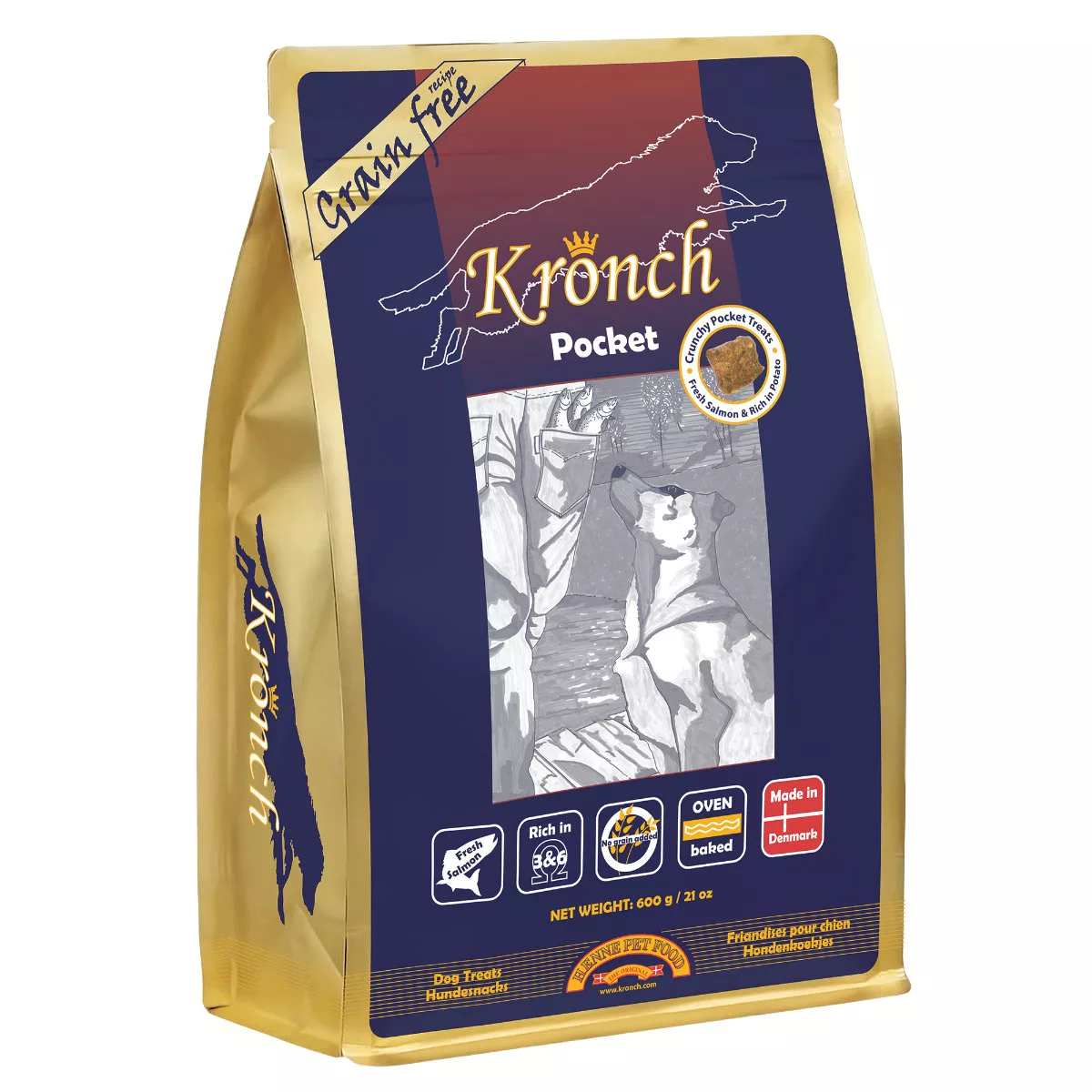 Lakse Kronch "Pocket" Zalmsnacks 100% zalm productfoto