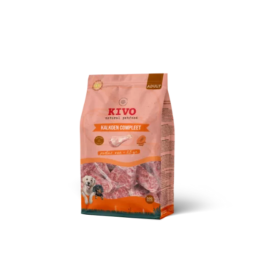 Kivo porties Kalkoen Compleet 40x25g productfoto