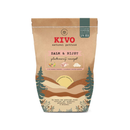Zalm & rijst geperst 14kg